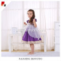 Party girl dress embroidered lace purple tulle